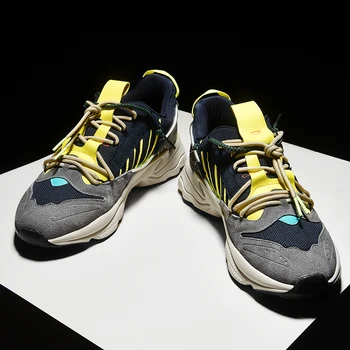 MODX אביב סתיו של גברים מזדמנים נעלי ספורט אופנת רחוב כוכב עבה גברים נעלי מעצבים נעלי פלטפורמה מאמן