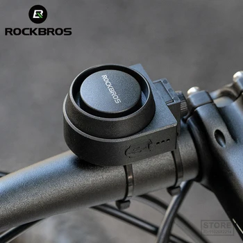 ROCKBROS פעמון אופניים מסוג-C נגד גניבה צופר חשמלי שלט רחוק אלחוטי IPX5 אופניים התקנה נסתרת אופניים אביזר