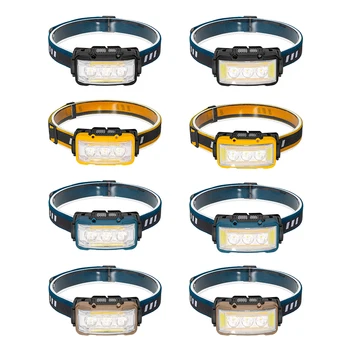 LED מנורה מחוות בקרה מסוג C טעינה הראש פנס קמפינג עמיד למים זרקור LED קמפינג מנורה על טיול דיג