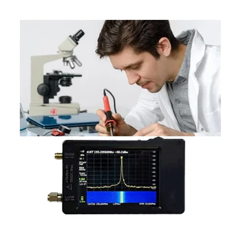 על 2.8 אינץ ' יד - Spectrum Analyzer 100KHz-350MHz דיוק גבוה אות מחולל תמיכה חיבור מחשב