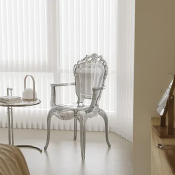 נייד נורדי פלסטיק כסאות סלון מטבח מודרני ארגונומי כיסא האוכל יהירות פאנקי Sillas De Comedor רהיטי פלסטיק