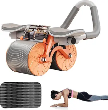 גלגלי רולר,אוטומטית ריבאונד בטן רולר,Ab Roller גלגל בטן פעילות גופנית,אימון Ab ההגה עם הברך משטח הגוף