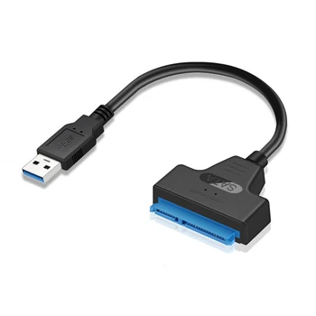 USB 3.0 כדי SATA7+15pin דיסק קשיח, כבל ממיר 2.5 אינטש SSD דיסק קשיח