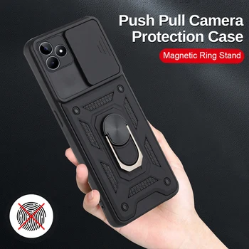Push Pull המצלמה הגנה במקרה את הטלפון על Realme C53 GT ניאו 5 GT3 5G טבעת מגנטית לעמוד על Realme C53 טלפון פגז