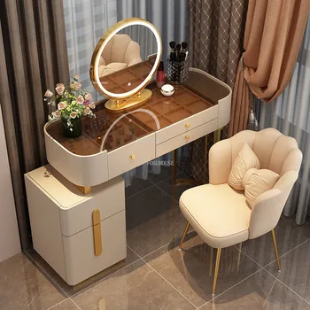 מעצב איטלקי שידות עבור ריהוט חדר שינה יהירות הנסיכה שולחן איפור נורדי יוקרה בסלון אחסון צד ארונות