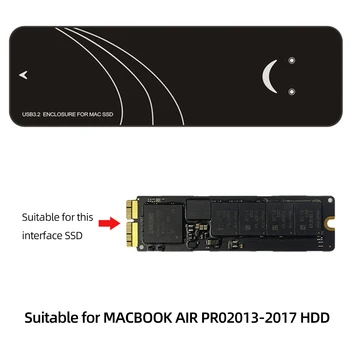 כונן הזיכרון המוצק חיצוני המתחם PCI-E AHCI/NVME פרוטוקול PCIe SSD המתחם עבור ה-MacBook Air/Pro2013-2017 כונני Ssd