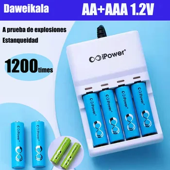 Batería AA + AAA 1,2 V batería recargable AA ni - MH 1000 Mah 3א batería דה פלאש aaa קון soporte de batería 2pcaaa / AA