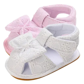 הקיץ בנות תינוק סנדלים לפעוטות קרוב נעל היילוד 2023 חדש Bowknot נסיכה נעלי תינוק רך לנשימה הראשונה מהלכים