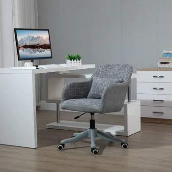 עיצוב פשוט אמצע הגב ארגונומי עיסוי כיסא משרדי, 360 מעלות סיבוב המשימה הכיסא עם 2 נקודות המותני עיסוי, חשמל USB