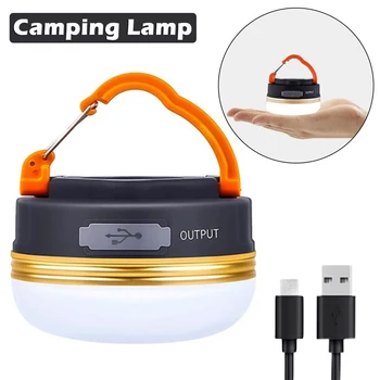 10W LED פנס קמפינג אוהל מנורת USB לטעינה ניידת אור קמפינג עם מגנט חיצוני טיול לילה חירום תליית מנורה