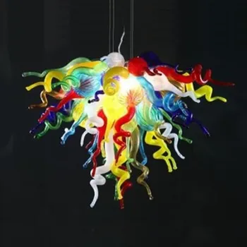אמנות זכוכית תאורה נברשות יצירתי עבודת יד מודרנית תליון אור על הסלון 24 ס 