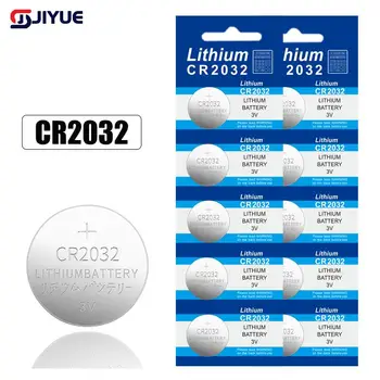 CR2032 3V סוללת ליתיום כפתור מטבע סוללת DL2032 KCR2032 5004LC ליתיום כפתור מפתח מכונית שלט רחוק לצפות צעצוע לחצן תא