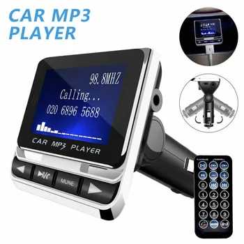 הרכב משדר FM Bluetooth נגן מוזיקה MP3 מסך LCD דיבורית שיחה טעינה מתאם FM zender אפנן