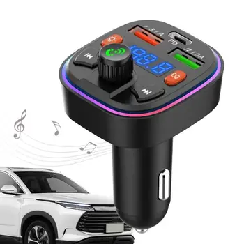 הרכב משדר FM אפנן אוטומטי אלחוטי Bluetooths USB טעינה מהירה מתאם אוניברסלי לרכב משדר FM עבור נגני MP3