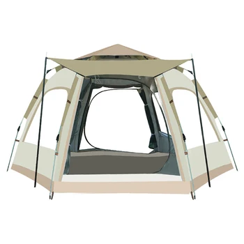 5-8 אוטומטי חיצוני קיפול האוהל מיידית לצוץ אוהל נייד עמיד למים קמפינג אוהל עם חופה לטיולים פיקניק