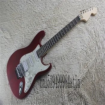 2023 גיטרה חשמלית fretboard קלאסי ST מודלים אדום חריץ טרמולו גיטרה