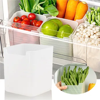 מקרר דלת צד תיבות אחסון במקרר ירקות פירות נפרד המכיל מקרר מזון טרי תיבות אחסון במטבח ארגונית