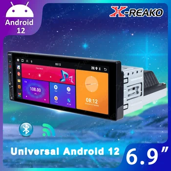 X-REAKO Din 1 אנדרואיד 12 רדיו במכונית 6.9