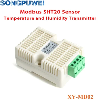 טמפרטורה ולחות משדר RS485 סדרתי Communica חיישני טמפרטורה Modbus RTU רכישת מודול SHT20