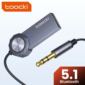 Toocki Bluetooth מתאם Aux רמקול מוסיקה מקלט אודיו USB שקע 3.5 מ 