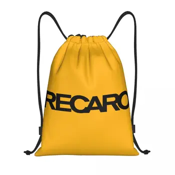 מותאם אישית Recaros לוגו שרוך תיקים התרמיל גברים, נשים, קל משקל כושר ספורט Sackpack שקים לאימונים