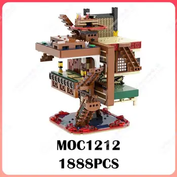 MOC1212 סדרת אנימה אינסוף הטירה MOC אבני הבניין DIY שד קוטלת פעולה זירת דגם הרכבה לבנים, צעצועים עבור ילדים.