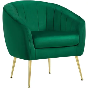 הרהיטים בסלון הקנה מבטא כיסא מתכת זהב הרגליים, נוח מעשי