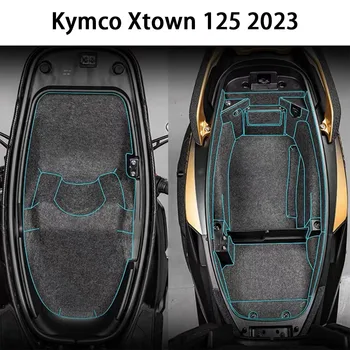 על Kymco Xtown 125 2023 Xtown125 X-טאון 125 אופנוע האחוריים תא המטען במקרה אוניית מטען תיבת הזנב האחורי המושב תיק תיק הבטנה הפנימית.