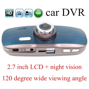 ראיית לילה לרכב DVR-H200 מצלמה HD מקליט וידאו דיגיטלי 2.7 אינץ אוטומטי מצלמת וידאו דאש מצלמה 120 מעלות זווית צפייה רחבה