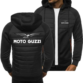 2023New אביב סתיו Moto Guzzi קפוצ ' ון גברים אופנה ספורט מזדמנים חולצות סוודר רוכסן מעיל שרוול ארוך