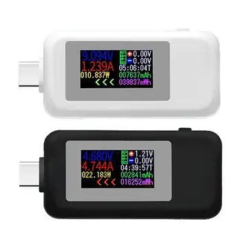 סוג C-USB הבוחן המעשי KWS-1902C USB ו הנוכחי בוחן 4-30V 0-5A מתח USB מטר צבע תצוגה 0-150W
