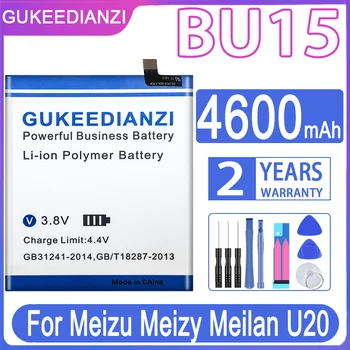 GUKEEDIANZI 4600mAh BU15 קיבולת גבוהה סוללה עבור Meizu Meizy Meilan U20 U 20 טלפון נייד סוללה