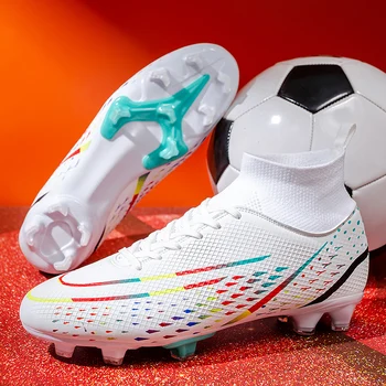 איכות Chuteira החברה נעלי כדורגל מסי הסיטוניים סוליות Futbol אנטי להחליק אופנה נעלי כדורגל Futsal אימונים נעלי ספורט